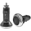 Roline 2x USB-A Car Charger Black With LED