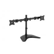 Wholesale Dual Monitor Desk Stand. Black 90µ Swivel.30µ Tilt