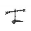 Dual Monitor Desk Stand. Black 90µ Swivel.30µ Tilt wholesale