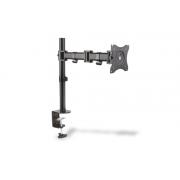 Wholesale Single Monitor Desk Clamp Mount. Black 45µ Swivel.