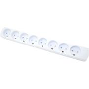 Wholesale E-LINE Plast Power Strip 8-way K Outlet. White