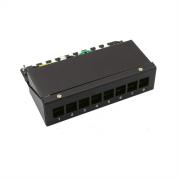 Wholesale VALUE Mini Module Frame. 8x RJ45. Empty. Black