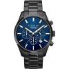 Accurist London Men's Chronograph Dark Blue Dial With Black Stainless Steel Bracelet Watches wholesale jewellery
