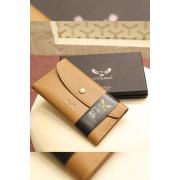 Wholesale Handcrafted Button Closure Genuine Leather Wallet