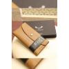 Handcrafted Button Closure Genuine Leather Wallet wholesale wallets