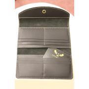 Wholesale Handcrafted Button Opening Pure Leather Wallet