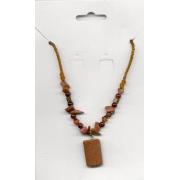 Wholesale Brown Stone Necklaces 1