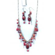 Wholesale Red Necklaces And Earring Sets