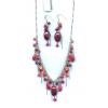 Red Necklaces And Earring Sets