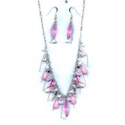 Wholesale Pink Necklaces And Earring Sets
