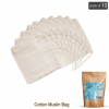 Muslin Drawstring Bags (Pack Of 10)
