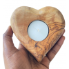 Olive Wood Candle Holder