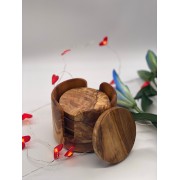 Wholesale Olive Wood Rustic Coaster