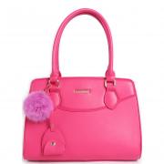 Wholesale Simple Design Ladies Tote With Pom Pom Chain 