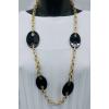 Plastic Stone Embellished Thick Chain Necklace