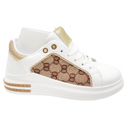 Wholesale  Lace-Up Trainers With Pattern 