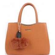 Wholesale Croc Pattern Print Tote Bag With Cherry Pom Pom Chain 