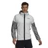 Adidas GP3324 Terrex Pro Trail Running Rain Jacket White Gray For Men