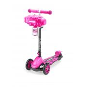 Wholesale Xootz Kids Bubble Go Foldable Scooter 3 Wheel Tri-Scooter With Bubble Machine Pink