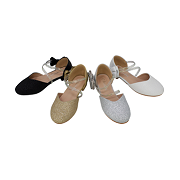 Wholesale Kids Sparkly Bow Shoes 