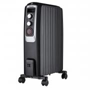 Wholesale ElectriQ Portable 8 Fin Oil Filled Radiator - Black