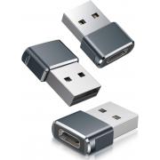 Wholesale Pack Of 3 USB C Female To USB A Male Adapter Type C Charger 