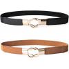 Women Skinny Elastic Waist Belt Stretch Retro Waistband Dres wholesale belts