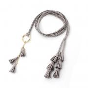 Wholesale Tassel Belt Women Thin Waist Rope Fashion Braided Self Tie