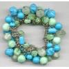 Turquoise And Jade Fat Charm Bracelets
