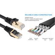 Wholesale 1m Black Rj45 Network Cat7 Ethernet Cable Gold Ultra-Thin
