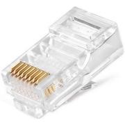 Wholesale Rj45 Connector Network Patch Cable End Crimp Plug Gold Pins