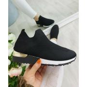 Wholesale Uk Size 4 Eur Size 37 Ladies Slip On Sock Wedge Sneakers 