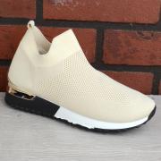 Wholesale Uk Size 5 Eur Size 38 Ladies Slip On Sock Wedge Sneakers 
