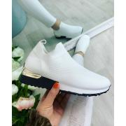 Wholesale Uk Size 6 Eur Size 39 Ladies Slip On Sock Wedge Sneakers 