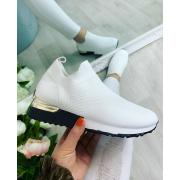 Wholesale Uk Size 8 Eur Size 41 Ladies Slip On Sock Wedge Sneakers 
