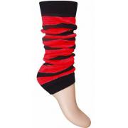 Wholesale Black And Red Strips Women Leg Warmers Footless Slouch Socks
