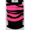 Black And Pink Strips Women Leg Warmers Footless Socks Dance