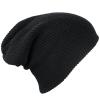 Black Men Ladies Knitted Woolly Winter Slouch Beanie Hat Cap