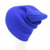 Royal Blue Men Ladies Knitted Woolly Winter Slouch BeanieHat wholesale apparel