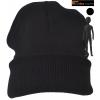 Black Plain Colour Casual Beanie Hat Winter Warm Woolly Hat