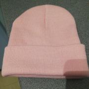 Wholesale Pink Plain Colour Casual Beanie Hat Winter Warm Woolly Hat