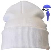 Wholesale White Plain Colour Casual Beanie Hat Winter Warm Woolly Hat