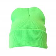 Wholesale Green Plain Colour Casual Beanie Hat Winter Warm Woolly Hat