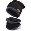Winter Beanie Hat Scarf Set Warm Knitted Hat Neck Warmer wholesale fashion accessories