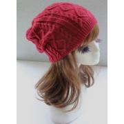 Wholesale Red Mens Ladies Knitted Woolly Winter Slouch Beanie Hat Cap