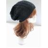 Black Men Ladies Knitted Woolly Winter Slouch Beanie Hat Cap wholesale fashion accessories