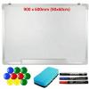 900 X 600mm Magnetic Whiteboard White Board Dry Wipe Office