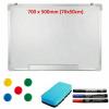 700 X 500mm Magnetic Whiteboard White Board Dry Wipe Office