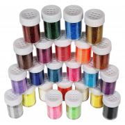 Wholesale Set Of 24pcs Fine Glitter Shake Jars Set 20g Mix Teenitor 