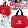 106 Piece First Aid Kit Medical Emergency Travel Home Car 